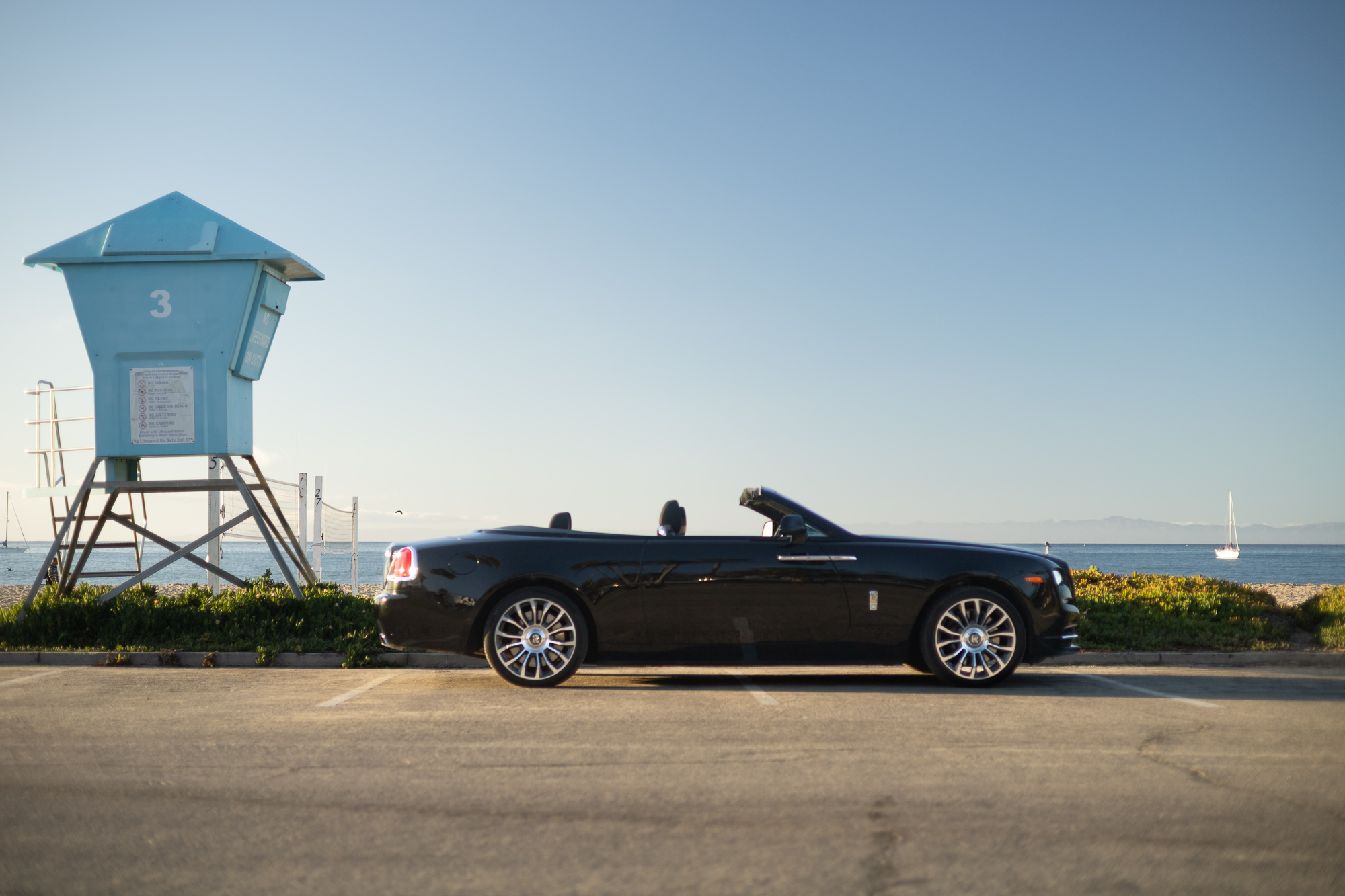 Rolls Royce at beach